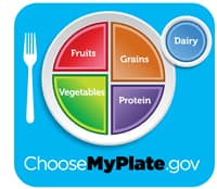 ChooseMyPlate.gov - USDA food plate diagram